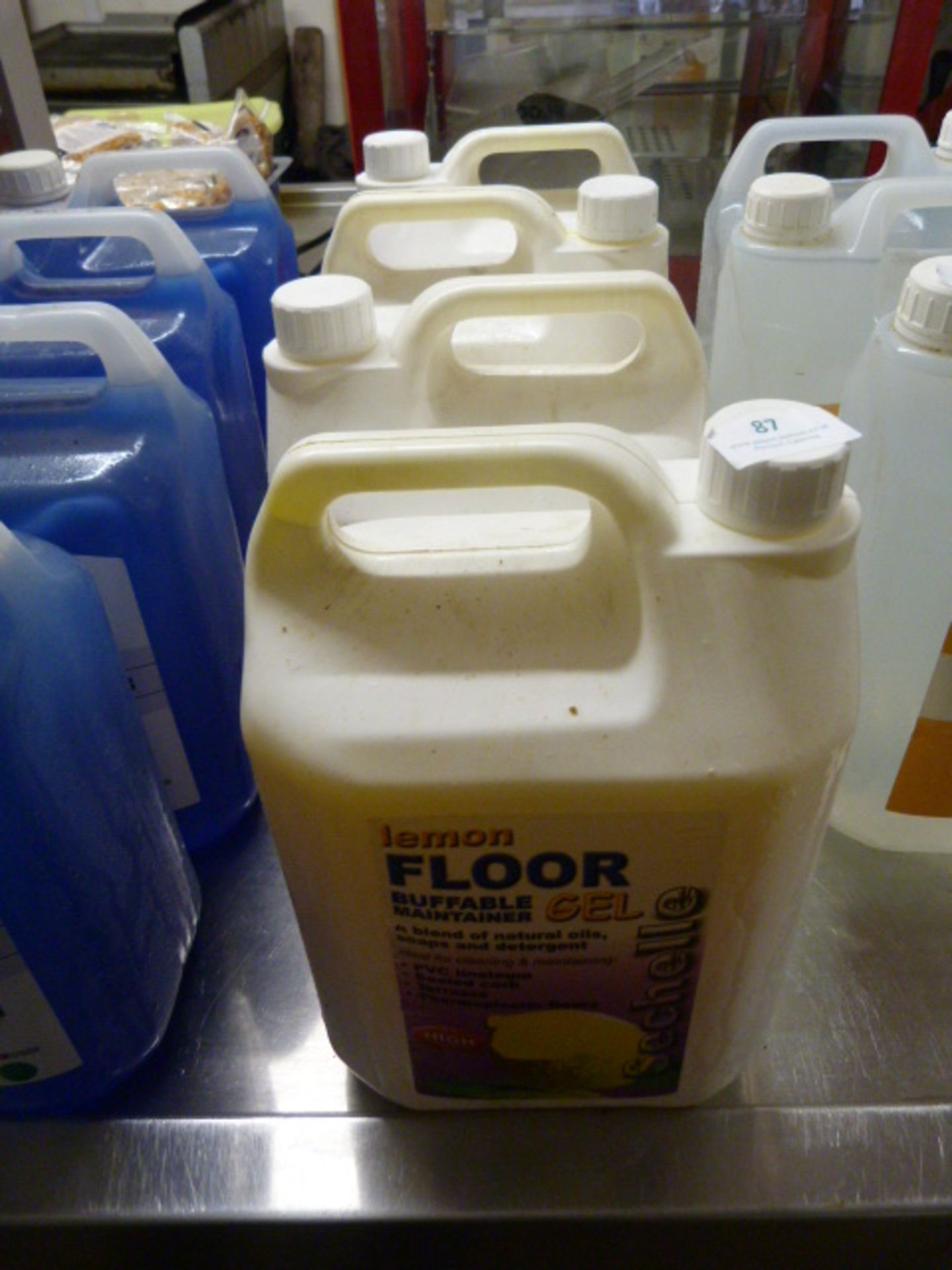 *4x5L Bottles of Sechsell Lemon Floor Gel