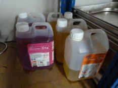 *Five Part Used 2L Bottles of Sanitizer and Degrea