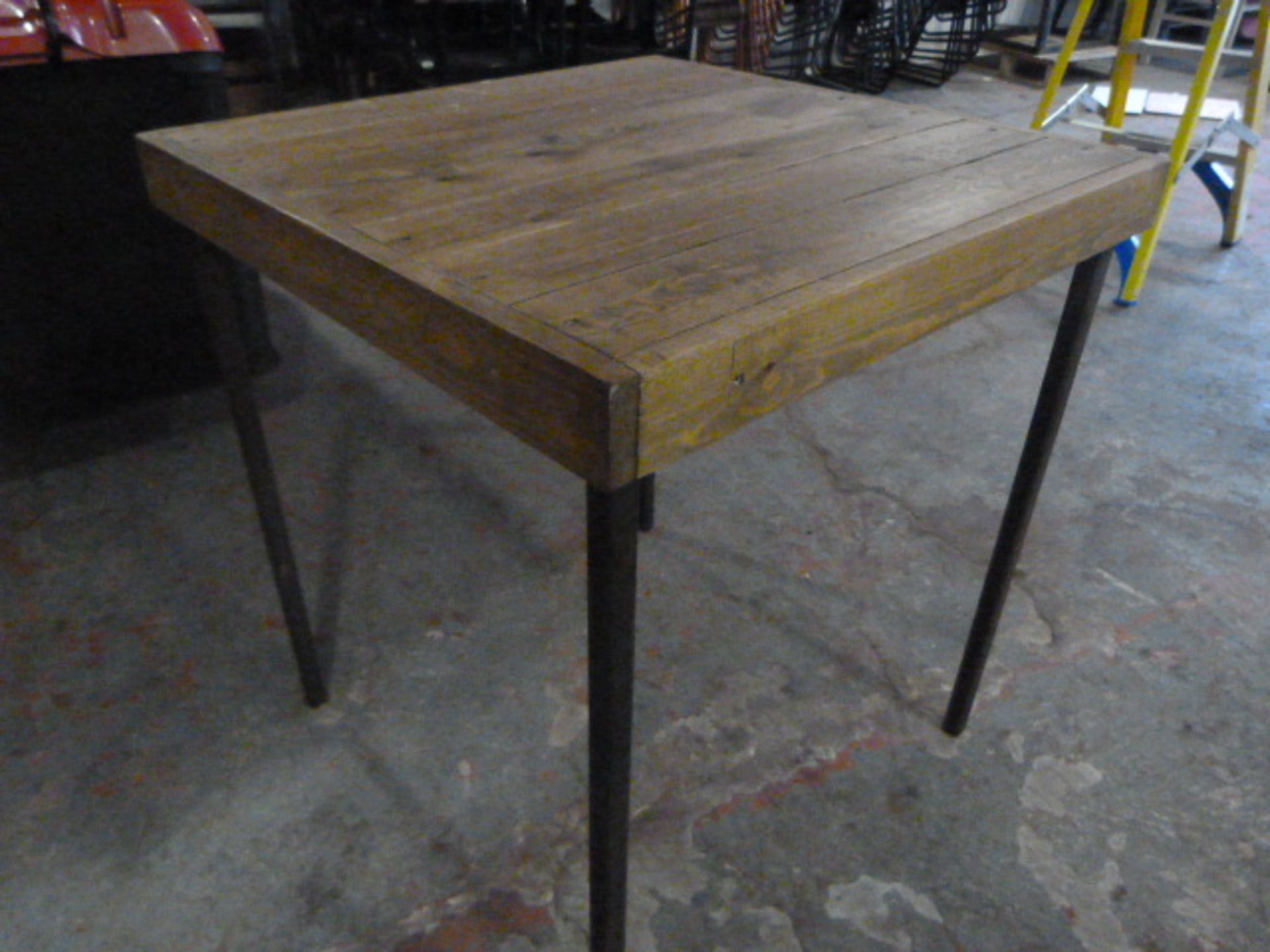 *Square Pine Topped Table 70x70x78cm