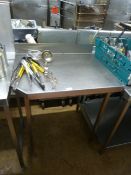 *Stainless Steel Preparation Table 78x59x89cm