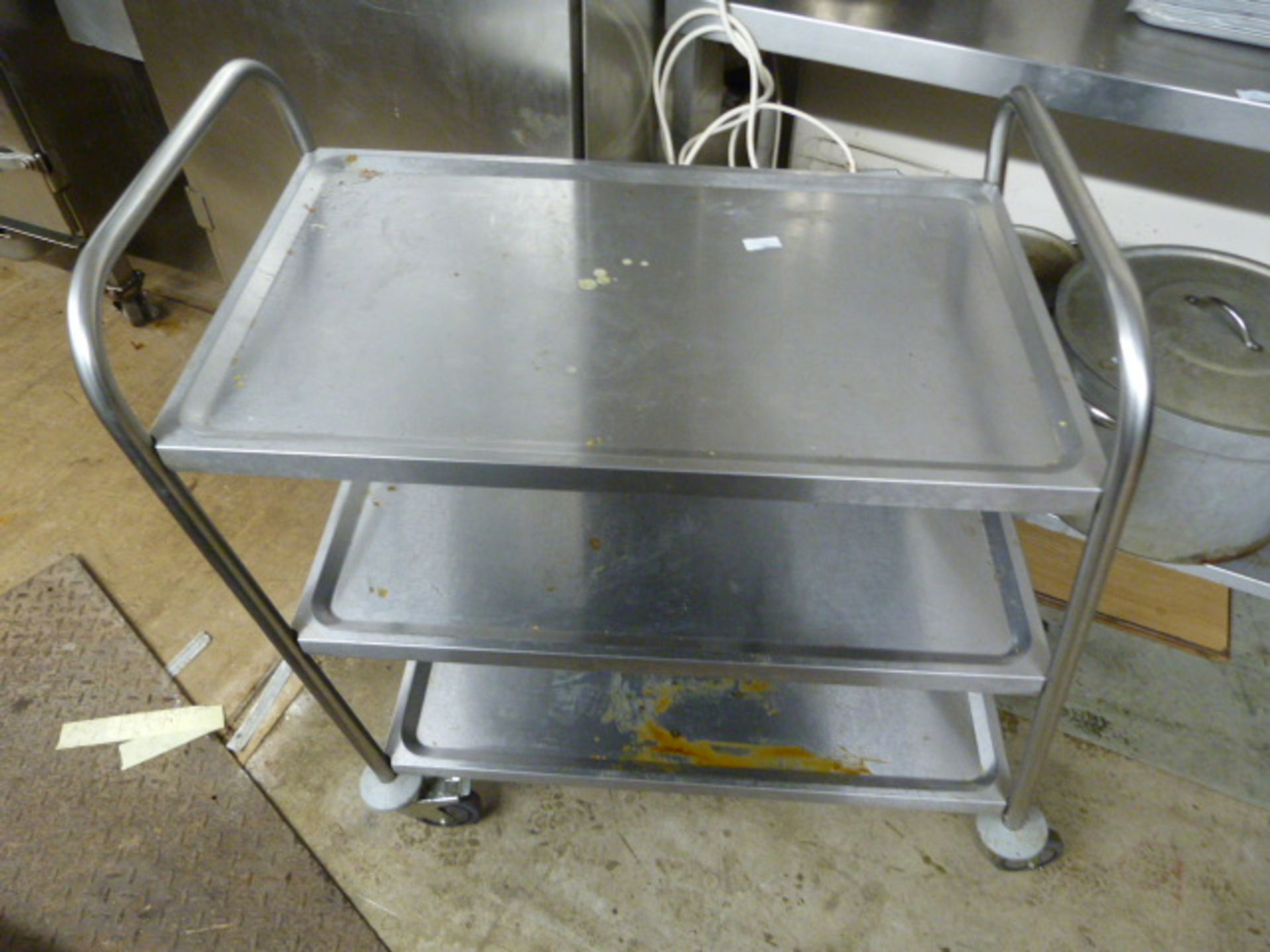 *Stainless Steel Three Teir Trolley