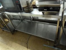 *Stainless Steel Preparation Table with Shelf 150x