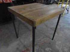 *Square Pine Topped Table 70x70x78cm