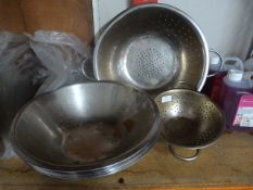*Quantity of Bowls and Two Colander