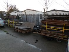 *Assorted Pallets, Plywood Sheeting, Plastic Coate
