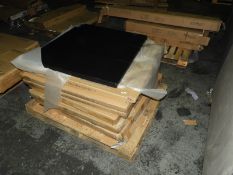 *Pallet Containing 7 Faux Black Leather Single Hea