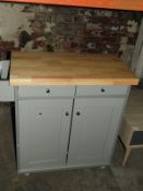 *Beech Topped Kitchen Cabinet