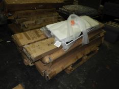 *Pallet Containing Assorted Flat Pack Bed Componen