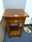Small Mahogany Side Cabinet with Single Drawer