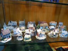 Collection of 22 Lilliput Lane Cottages