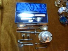 Silver Plated Serving Sets, etc.