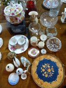 Pottery and Glassware Including Gallery Tray, Frui