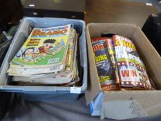 Two Boxes of Beano Comics, Model Collectors Magazi
