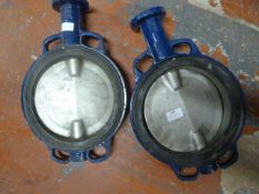 Two 600mm Pipe Flanges