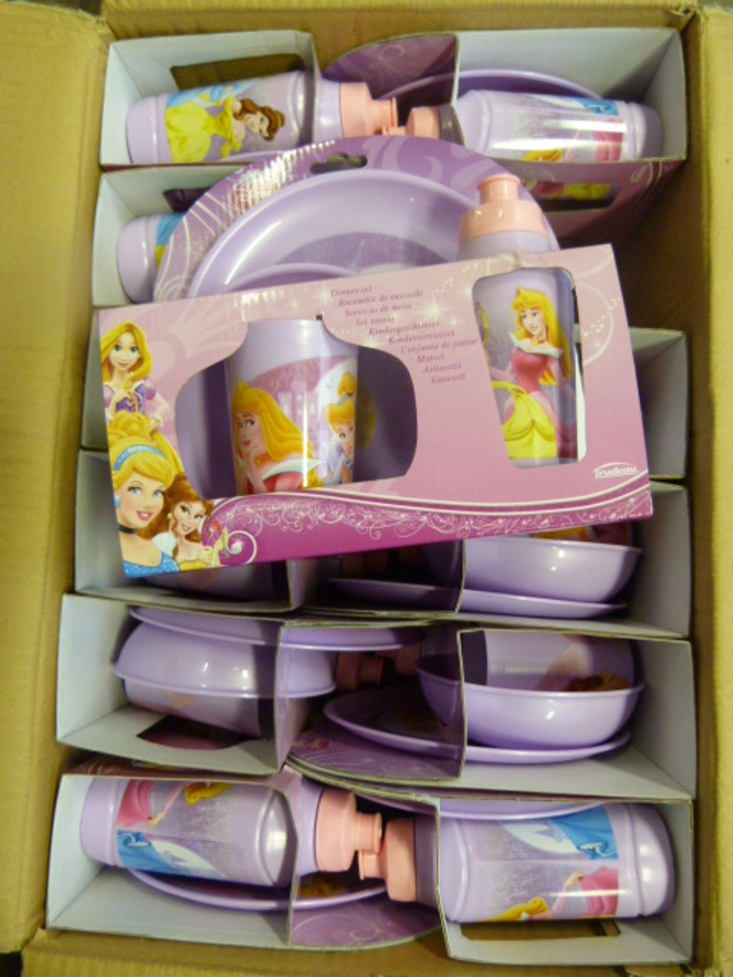 *Box 12 Disney Princess Four Piece Dinner Sets