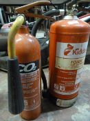 5L Foam and a Carbon Dioxide Fire Extinguishers