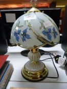 Pottery & Brass Effect Table Lamp
