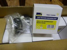 *Box of 20 Low Voltage White Finish Shower Lights