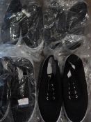 *Four Pairs of Black Trainers Size:3