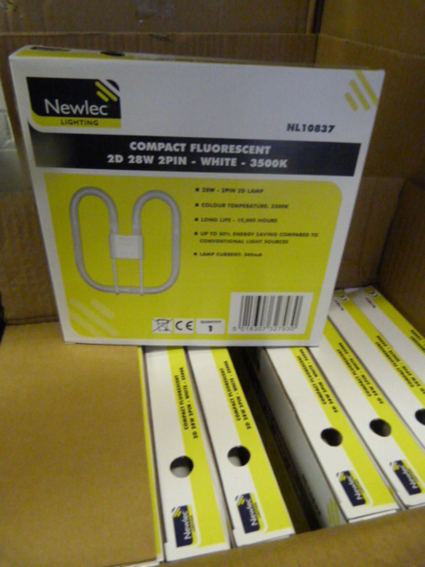 Box of 20 Newlec NL13837 Fluorescent Lamps