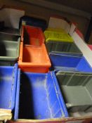 *Box of Plastic Storage Trays