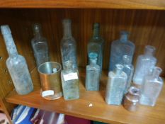 Small Collection of Victorian Glass Bottles