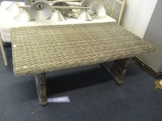 *Rattan Dining Table