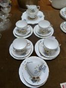 Gladstone China Leaf Patterned Tea Ware (19 Pieces
