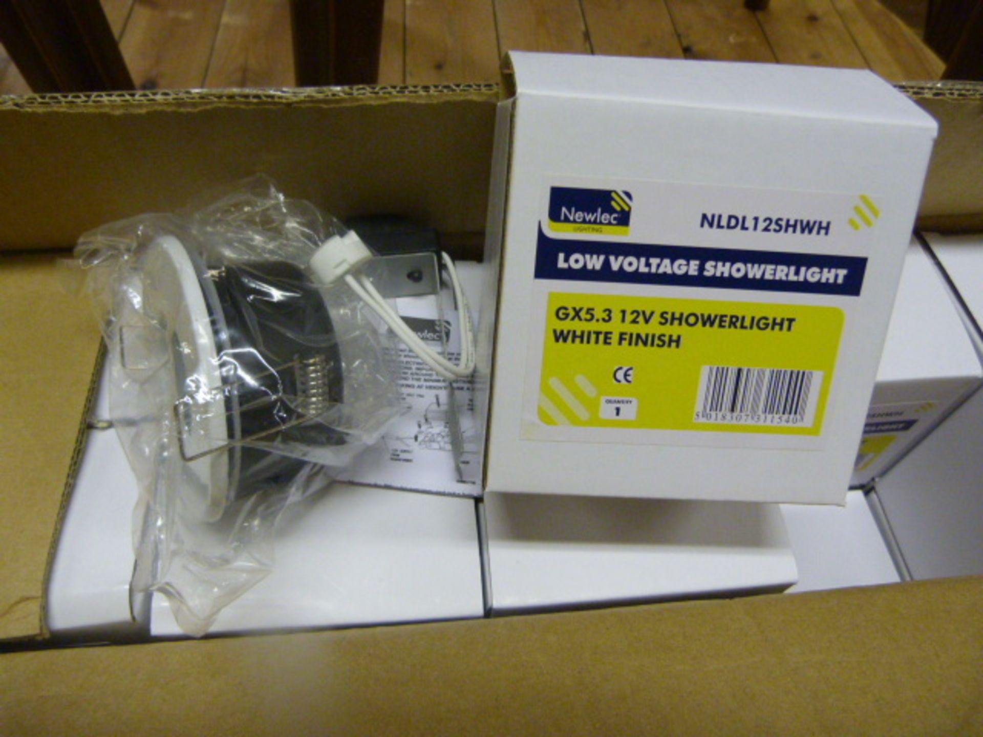 *Box of 20 Low Voltage White Finish Shower Lights