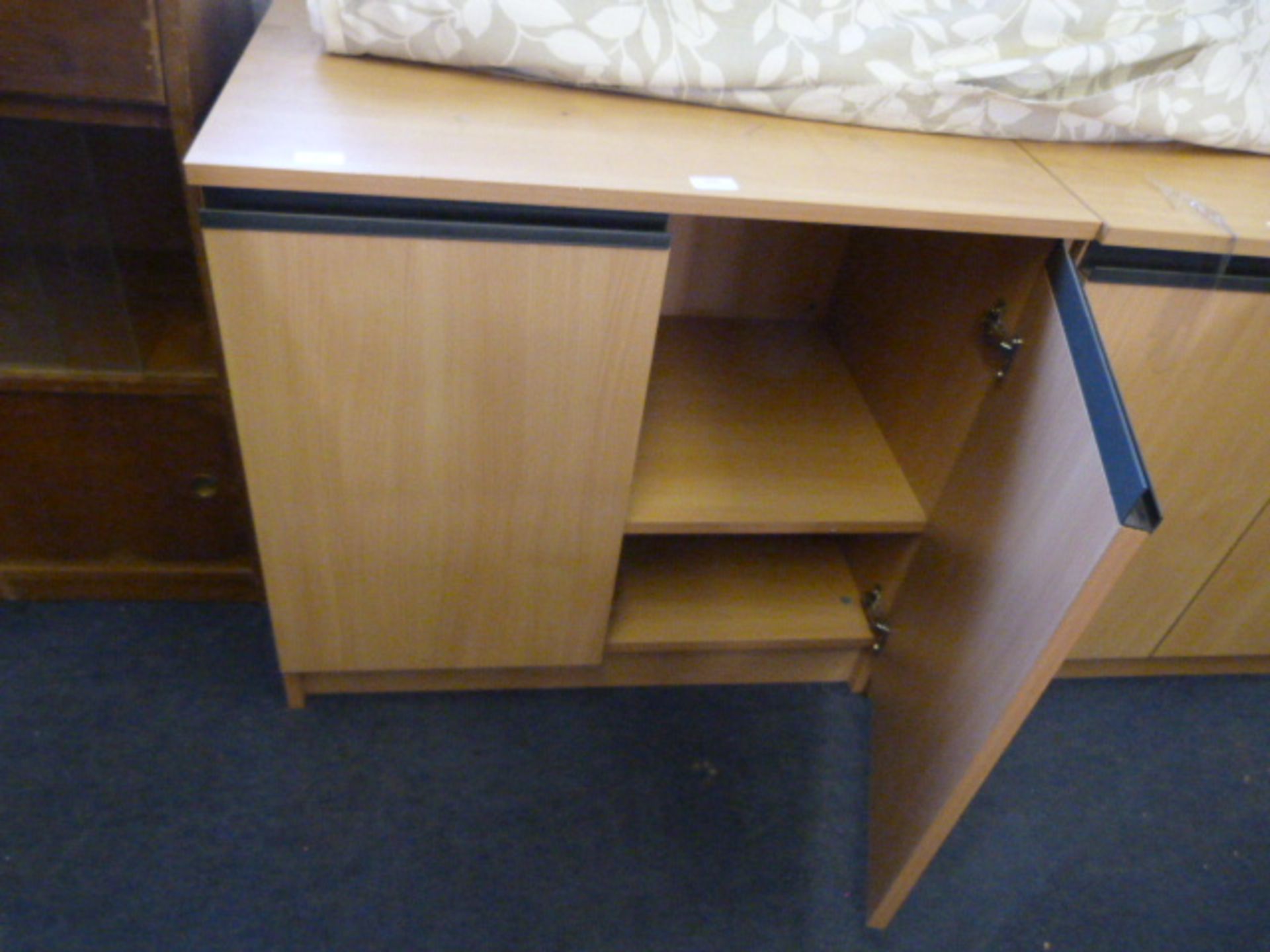 *Beech Effect Two Door Office Cabinet