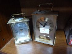 Two Brass Cased Carriage Clocks