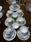 Duchess INdian Tree Patterned Tea Ware (27 Pieces)