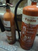 5L Foam and a 2kg Fire Extinguishers