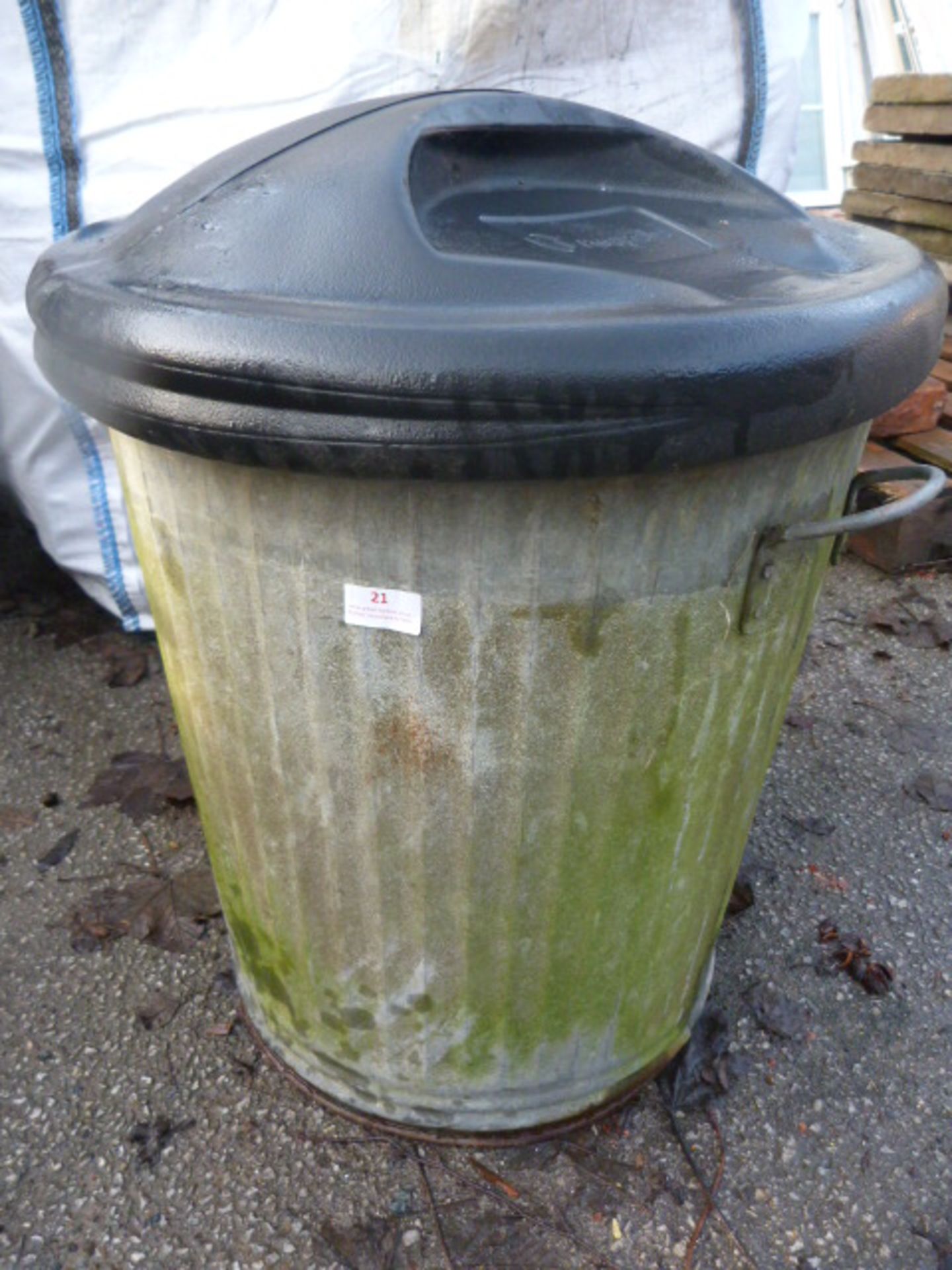 Galvanised Bin