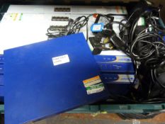Box of Hard Drives and Leads