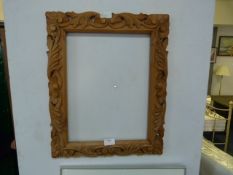 Carved Pine Picture Frame