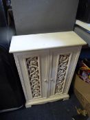Small Painted Two Door Cabinet