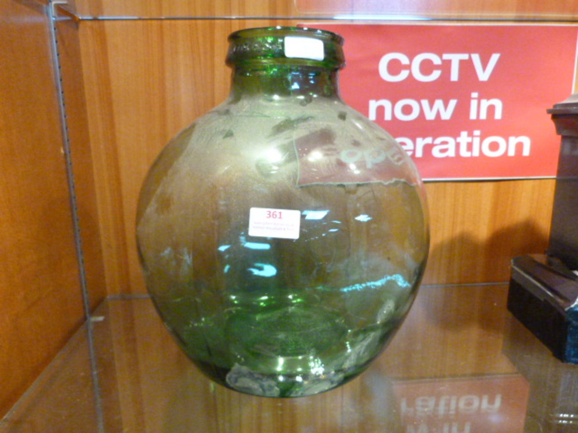 Green Glass Demijohn