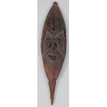 An African tribal wall mask, 36cm high..