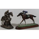 A John Sketing Minster Giftware figure, The Racing Game, limited edition, marks beneath, 24cm