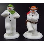 Two Coalport Characters The Snowman figures, Cowboy Jig, 14cm high, and Magical Moment, each first