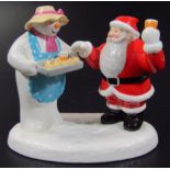 A Coalport Characters Father Christmas figure, All Homemade, first edition, printed marks beneath,