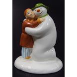 A Coalport Characters The Snowman figure group, The Special Moment, printed marks beneath, 13cm
