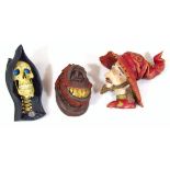 Various Clarecraft Discworld figures, to include Rincewind portrait head, 23cm high, etc. (3,