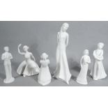 Various Royal Doulton figures, to include Tomorrow's Dreams, printed marks beneath, 28cm high. (6)