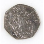 A Kew Gardens 50p coin, 1739-2009.