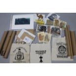 Various Claire Craft Discworld ephemera, scrolls, posters, etc. (a quantity, various dimensions)
