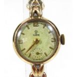 A 20thC ladies Rolex Tudor cocktail watch, the circular 1.5cm dia. dial with baton pointers,