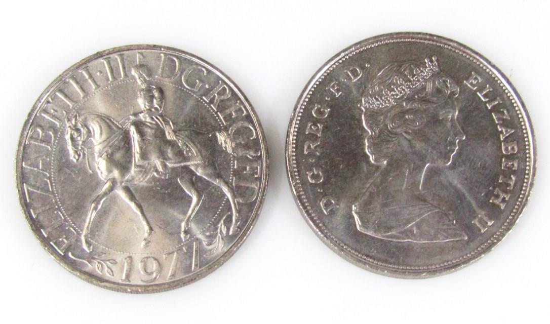 Two silver Elizabeth II Commemorative coins dated 1977. - Image 2 of 2