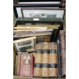 Various pictures prints frames etc., and a quantity of books, 1912 Kelly's handbook of The Titled